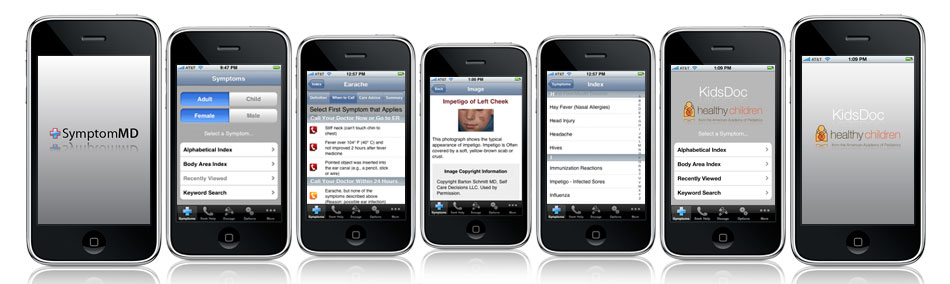 SymptomMD on the IPhone