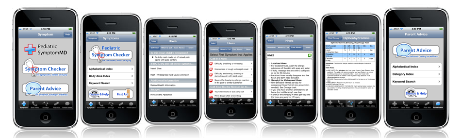 SymptomMD on the IPhone